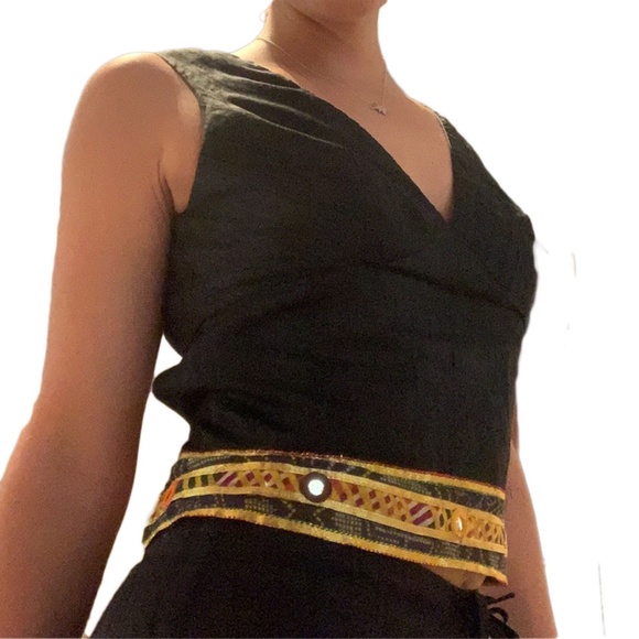 Vintage 100% silk unique top and pants set - Picture 2 of 9